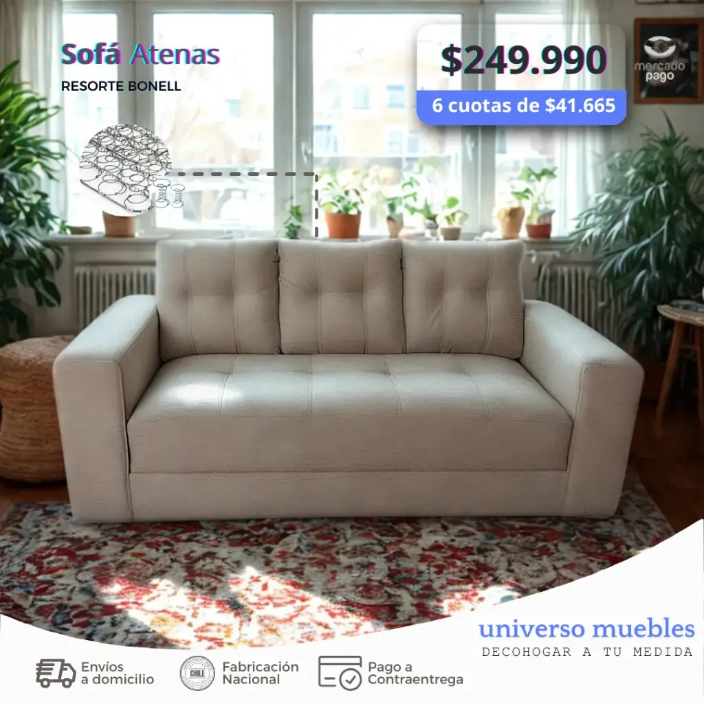 Sofá Atenas Lino Crudo